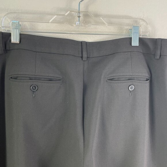 Express Design Studio Womens 14R Black Editor Dress Pants Wide Leg Trousers - Picture 6 of 6